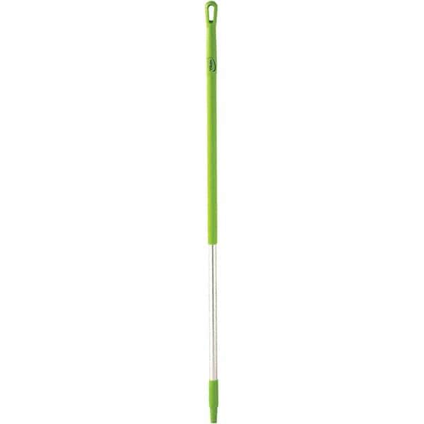 Vikan - 51 x 1-1/4" Aluminum Squeegee Handle - European Threaded Connection, Green - Makers Industrial Supply