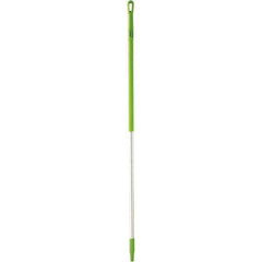 Vikan - 59 x 1-1/4" Aluminum Squeegee Handle - European Threaded Connection, Green - Makers Industrial Supply