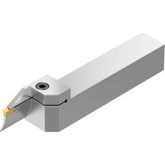 Indexable Grooving/Cut-Off Toolholders; Internal or External: External; Cutting Direction: Left Hand; Maximum Depth of Cut (mm): 26.00; Hand of Holder: Left Hand; Minimum Groove Width (mm): 5.00; Toolholder Style: EVSB; Insert Compatibility: EG0500M05P04;