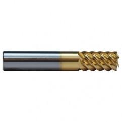 5/8 TuffCut SS 6 Fl High Helix TiN Coated Non-Center Cutting End Mill - Makers Industrial Supply