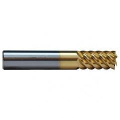 5/8 TuffCut SS 6 Fl High Helix TiN Coated Non-Center Cutting End Mill - Makers Industrial Supply