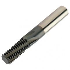 R217.15-120200AC26M 1620 12mm 5 FL Solid Carbide Thread Mill w/Cylindrical Shank - Makers Industrial Supply