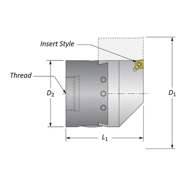 Allied Machine and Engineering - Boring Head Parts & Tools Type: Hardware Kit Includes: Boring Head Body; Dial Screw; Insert Holder; Torx Wrench; Wedge - Makers Industrial Supply