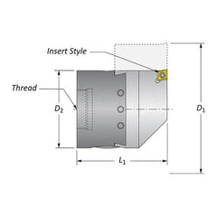 Allied Machine and Engineering - Boring Head Parts & Tools Type: Hardware Kit Includes: Boring Head Body; Dial Screw; Insert Holder; Torx Wrench; Wedge - Makers Industrial Supply