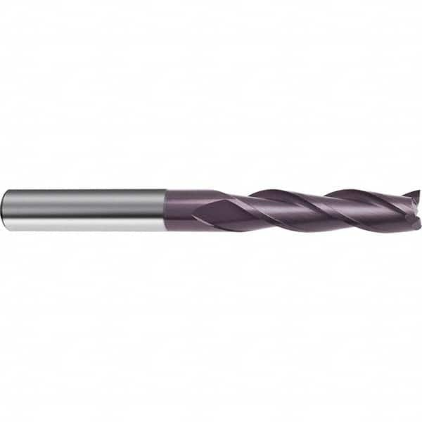 Guhring - 7/16", 2" LOC, 7/16" Shank Diam, 4" OAL, 3 Flute Solid Carbide Square End Mill - Makers Industrial Supply