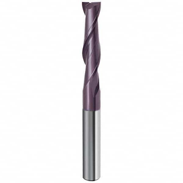 Guhring - 1/2", 2" LOC, 1/2" Shank Diam, 4" OAL, 2 Flute Solid Carbide Square End Mill - Makers Industrial Supply