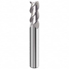 Guhring - 3/16", 5/8" LOC, 3/16" Shank Diam, 2" OAL, 3 Flute Solid Carbide Square End Mill - Makers Industrial Supply