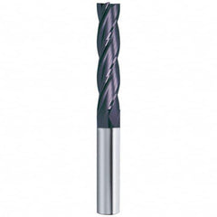 Guhring - 1/2", 2" LOC, 1/2" Shank Diam, 4" OAL, 4 Flute Solid Carbide Square End Mill - Makers Industrial Supply