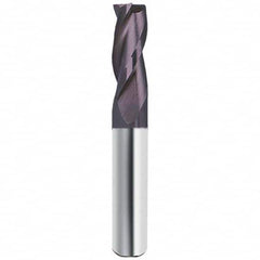 Guhring - 5/8", 1-1/4" LOC, 5/8" Shank Diam, 3-1/2" OAL, 3 Flute Solid Carbide Square End Mill - Makers Industrial Supply