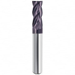 Guhring - 1/2", 1" LOC, 1/2" Shank Diam, 3" OAL, 4 Flute Solid Carbide Square End Mill - Makers Industrial Supply