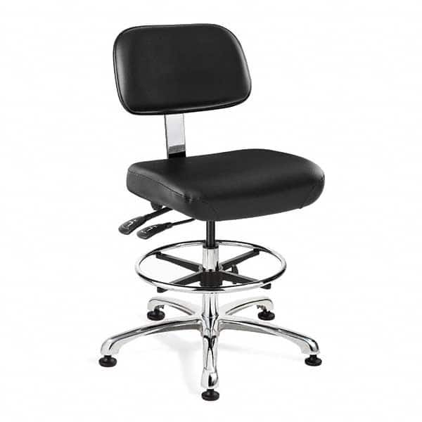 Bevco - 21-1/2 to 31-1/2" High Clean Room Swivel Chair - Makers Industrial Supply