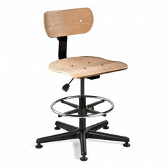 Bevco - 21 to 31" High Adjustable Height Swivel Stool - Makers Industrial Supply