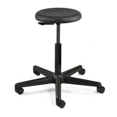 Bevco - Swivel & Adjustable Stools Type: Adjustable Backless Stool Base Type: Nylon - Makers Industrial Supply