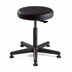 Bevco - Swivel & Adjustable Stools Type: Adjustable Backless Stool Base Type: Nylon - Makers Industrial Supply