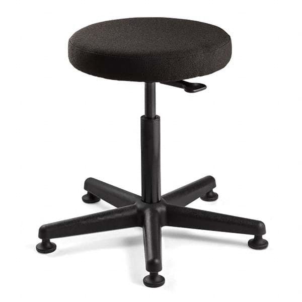 Bevco - Swivel & Adjustable Stools Type: Adjustable Backless Stool Base Type: Nylon - Makers Industrial Supply