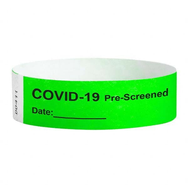 NMC - COVID-19 Pre-Screened Date Wristband - Makers Industrial Supply