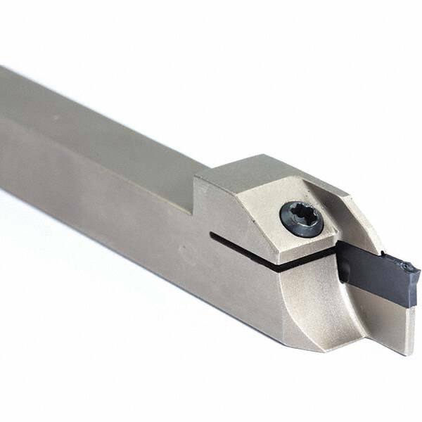 Arno - 0.63" Max Depth, 0.079 to 1.26" Width, External Right Hand Indexable Grooving/Cutoff Toolholder - Makers Industrial Supply