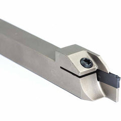 Arno - 0.512" Max Depth, 0.079 to 1.024" Width, External Right Hand Indexable Grooving/Cutoff Toolholder - Makers Industrial Supply