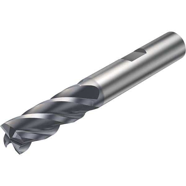 Sandvik Coromant - 3/4" Diam 4 Flute Solid Carbide 0.03" Corner Radius End Mill - Makers Industrial Supply