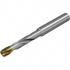 Jobber Length Drill Bit: 0.2559″ Dia, 140 °, Solid Carbide TiAlSiN, TiSiN Finish, Right Hand Cut, Spiral Flute, Straight-Cylindrical Shank