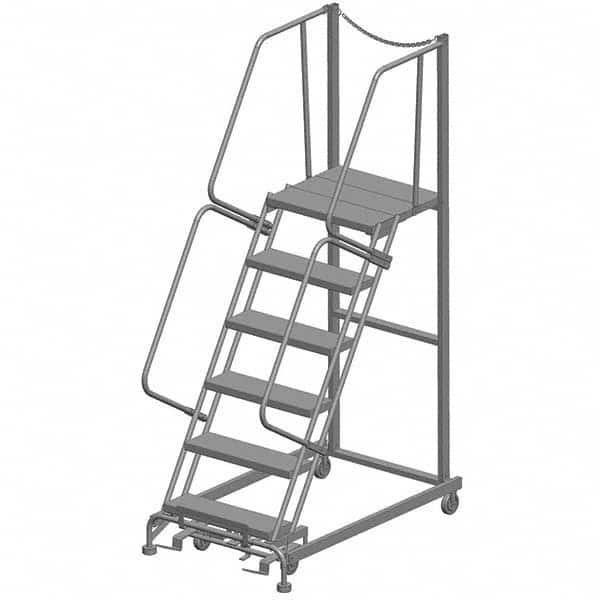 Ballymore - Rolling & Wall Mounted Ladders & Platforms Type: Rolling Warehouse Ladder Style: Rolling Safety Ladder - Makers Industrial Supply