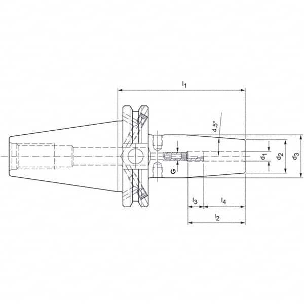 Mapal - Shrink-Fit Tool Holders & Adapters Shank Type: Taper Shank Taper Size: CAT40 - Makers Industrial Supply