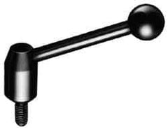 J.W. Winco - 5/8-11, Steel Threaded Stud Adjustable Clamping Handle - 4.88" OAL, 2.17" High - Makers Industrial Supply