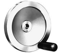 Value Collection - 9.84" Diam, Aluminum Handwheel with Handle - 1.89" Hub Diam - Makers Industrial Supply