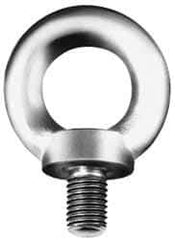 Value Collection - Steel, M36x4.00 Thread, Fixed Lifting Eye Bolt - Fully Threaded, 54mm Shank, 54mm Thread Length, Shoulder - Makers Industrial Supply