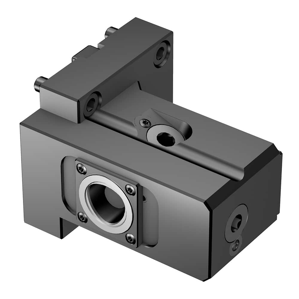 Modular Lathe Adapter/Mount: Left Hand Cut, C4 Modular Connection Through Coolant, Series Cx-TR/LI-BT-DT