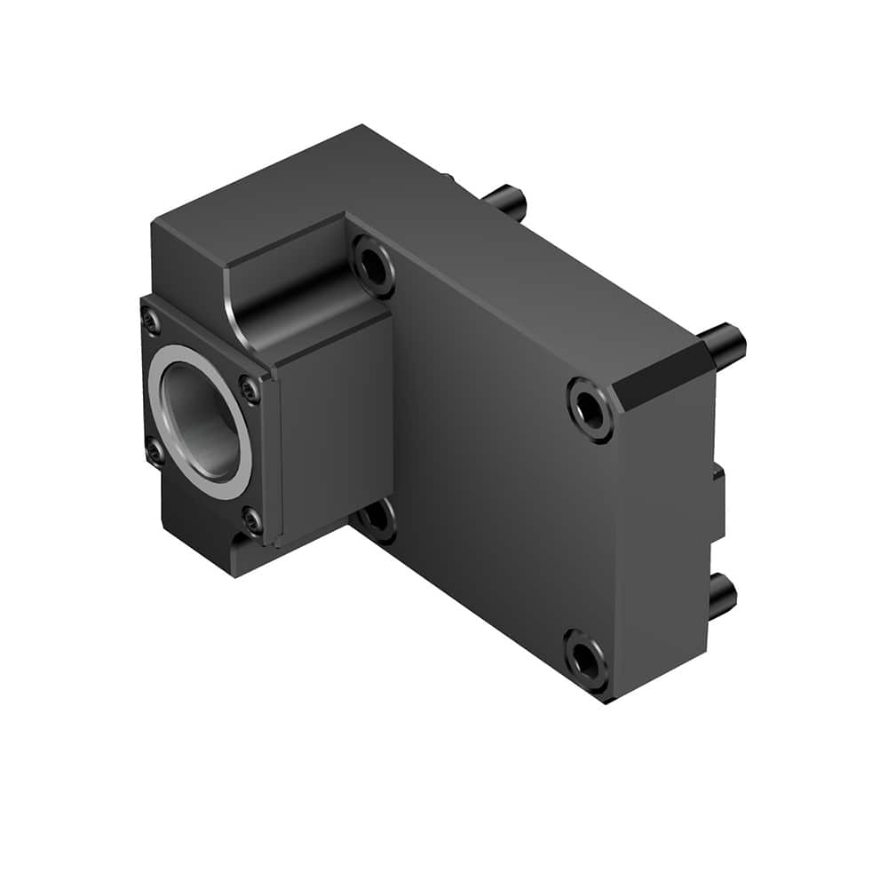 Modular Lathe Adapter/Mount: Right Hand Cut, C4 Modular Connection Through Coolant, Series Cx-TR/LE-TS