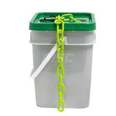 Barrier Rope & Chain; Type: Safety Barrier Chain; Material: Plastic; Color: Safety Green; Rope/Chain Material: Plastic; Hook Fitting Material: None; Snap End Material: None; Color: Safety Green; Length (Feet): 160.000; 160.00; Overall Length: 160.00