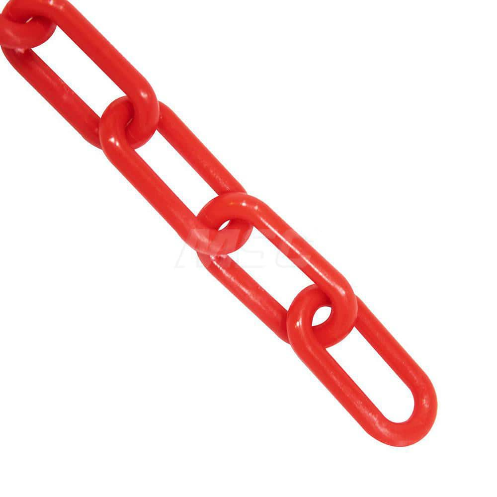 Barrier Rope & Chain; Type: Safety Barrier Chain; Material: Plastic; Color: Red; Rope/Chain Material: Plastic; Hook Fitting Material: None; Snap End Material: None; Color: Red; Length (Feet): 25.00; 25.000; Overall Length: 25.00