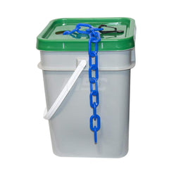 Barrier Rope & Chain; Type: Safety Barrier Chain; Material: Plastic; Color: Blue; Rope/Chain Material: Plastic; Hook Fitting Material: None; Snap End Material: None; Color: Blue; Length (Feet): 300.000; 300.00; Overall Length: 300.00