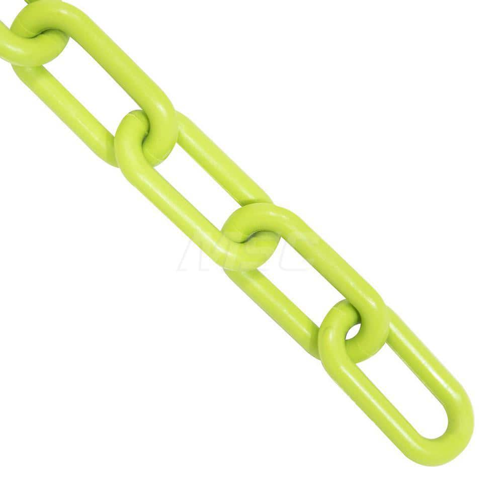 Barrier Rope & Chain; Type: Safety Barrier Chain; Material: Plastic; Color: Safety Green; Rope/Chain Material: Plastic; Hook Fitting Material: None; Snap End Material: None; Color: Safety Green; Length (Feet): 100.00; 100.000; Overall Length: 100.00