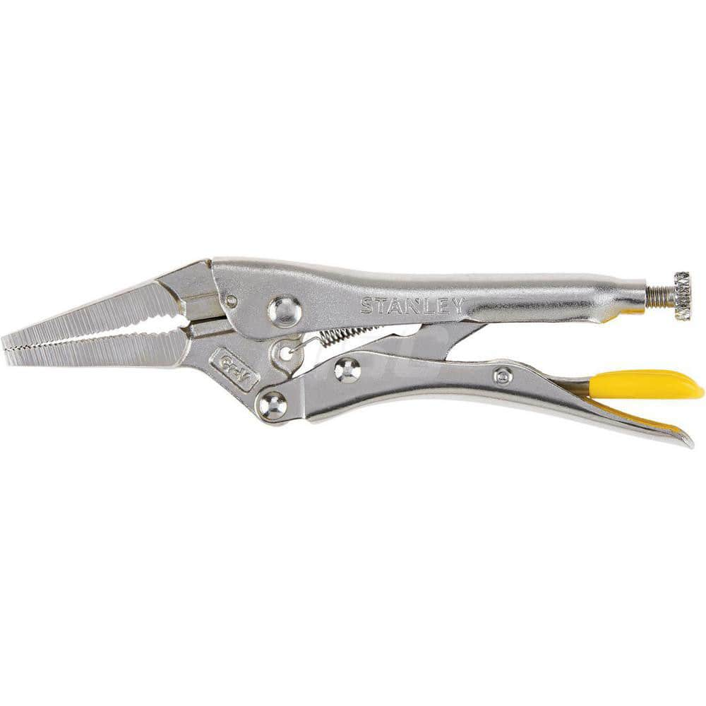 Locking Plier: 6-1/2'' OAL, 2'' Jaw Capacity, Long Nose Jaw