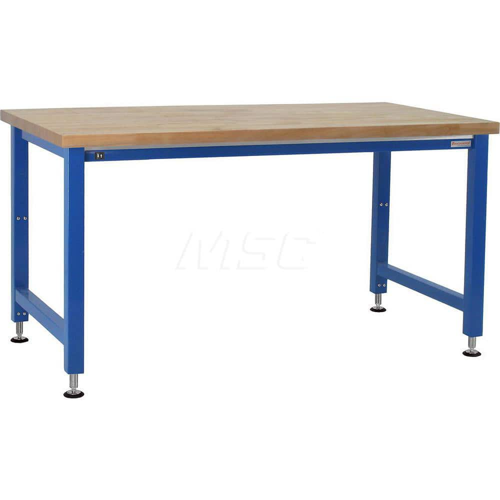 Stationary Work Bench: 48″ Wide, 36″ Deep, 42″ High, Light Blue 1,000 lb Capacity