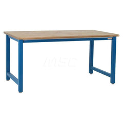 Stationary Work Bench: 36″ Wide, 30″ Deep, 34″ High, Light Blue 6,600 lb Capacity