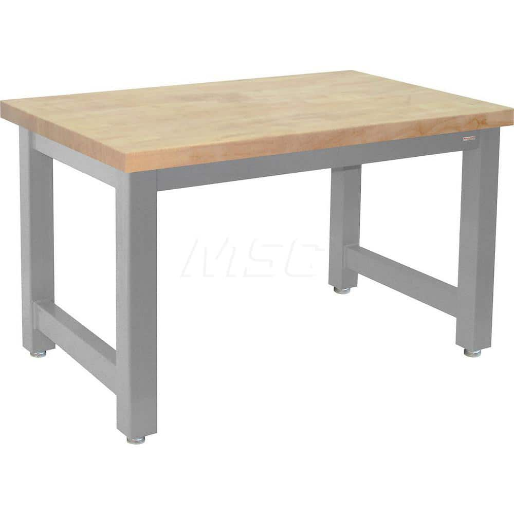 Stationary Work Bench: 120″ Wide, 36″ Deep, 34″ High, Gray 20,000 lb Capacity