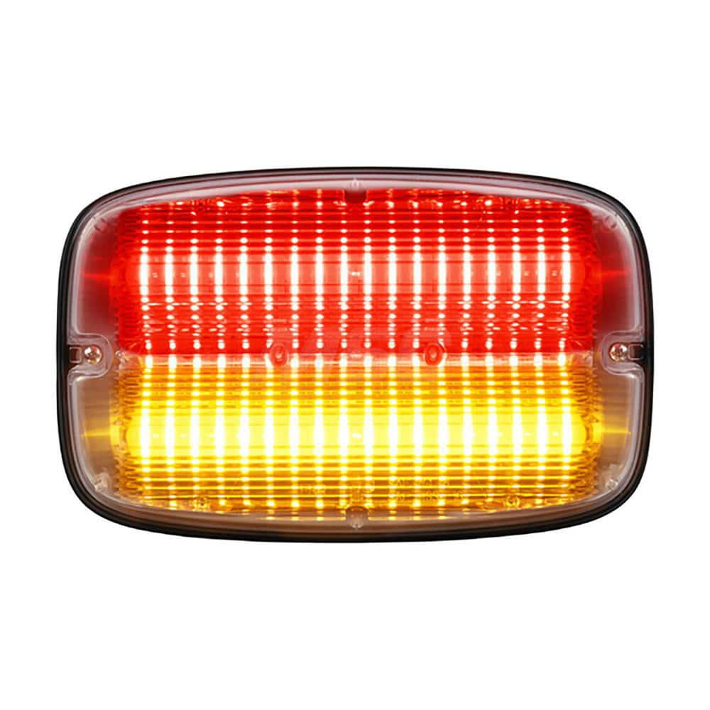 Emergency Light Assemblies; Type: Flashing Led Warning; Flash Rate: Variable; Flash Rate (FPM): 13; Mount: Surface; Color: Red/Amber; Power Source: 12 Volt DC