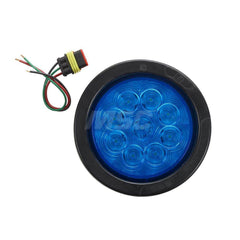 Emergency Light Assemblies; Type: Flush Mount Led Warning Light; Flash Rate: 71 Quad Flash; Flash Rate (FPM): 71 Quad Flash; Mount: Flush Mount; Color: Blue; Power Source: 12-24V DC; Shape: Round; Specifications: CLASS 1, CAC TITLE 13