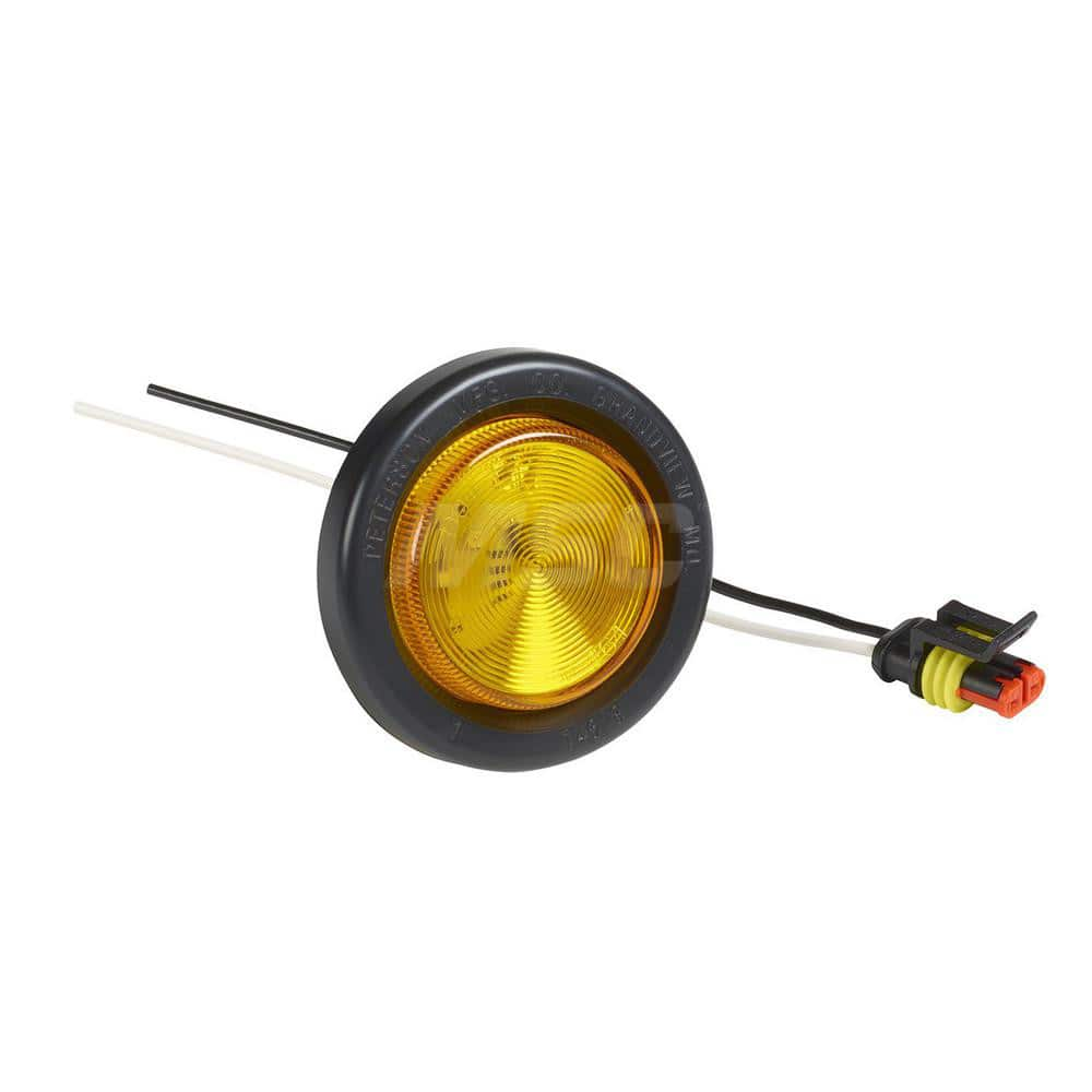 Emergency Light Assemblies; Type: Flush Mount Led Warning Light; Flash Rate: Variable; Mount: Flush Mount; Color: Amber; Power Source: 12-24V DC; Shape: Round; Specifications: ECE, DOT REQUIREMENTS