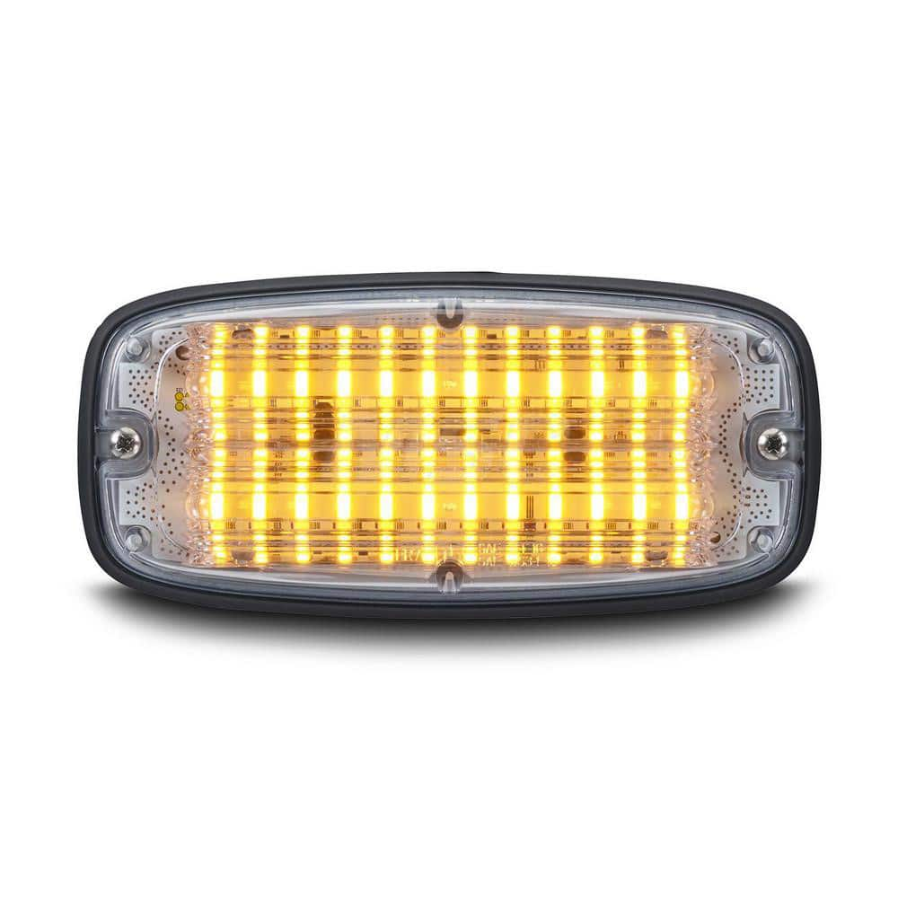 Emergency Light Assemblies; Type: Flashing Led Warning; Flash Rate: Variable; Flash Rate (FPM): 13; Mount: Surface; Color: Amber; Power Source: 12 Volt DC