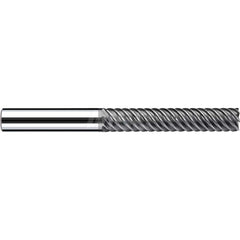 Square End Mill: 0.6299'' Dia, 3.3071'' LOC, 0.6299'' Shank Dia, 5.6693'' OAL, 3 Flutes, Solid Carbide Single End, Polychrom Finish, Spiral Flute, 55 ™ Variable Helix, RH Cut, RH Flute, Series E-Cut