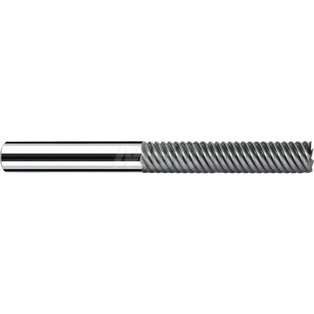 Square End Mill: 0.315'' Dia, 1.6535'' LOC, 0.315'' Shank Dia, 3.3071'' OAL, 3 Flutes, Solid Carbide Single End, Polychrom Finish, Spiral Flute, 65 ™ Variable Helix, RH Cut, RH Flute, Series Multicut XF