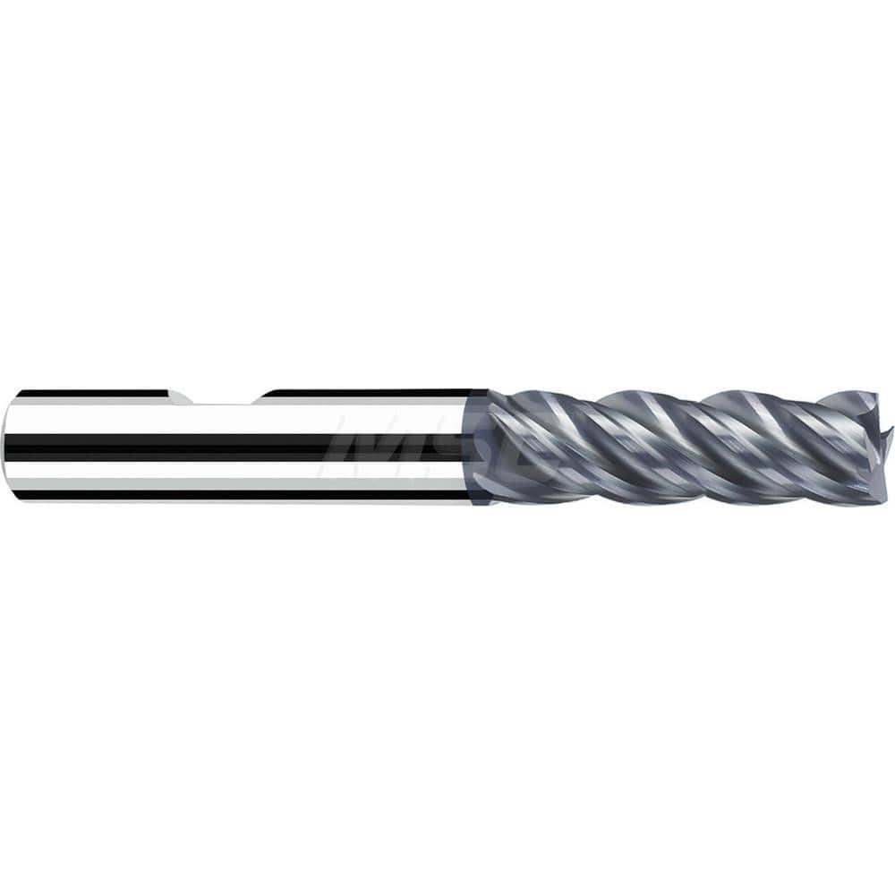 Square End Mill: 0.6299'' Dia, 2.0866'' LOC, 0.6299'' Shank Dia, 4.252'' OAL, 3 Flutes, Solid Carbide Single End, Polychrom Finish, Spiral Flute, 40 ™ Variable Helix, Centercutting, RH Cut, RH Flute, Series Favora