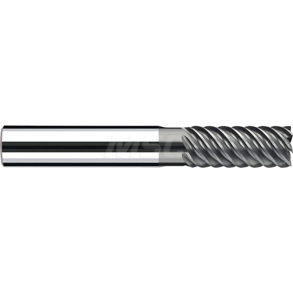 Square End Mill: 0.315'' Dia, 0.748'' LOC, 0.315'' Shank Dia, 2.4803'' OAL, 3 Flutes, Solid Carbide Single End, Polychrom Finish, Spiral Flute, 55 ™ Variable Helix, RH Cut, RH Flute, Series E-Cut