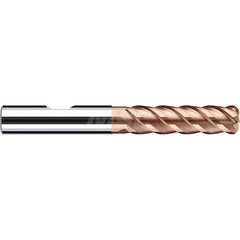 Corner Radius End Mill: 0.3937″ Dia, 1.4567″ LOC, 0.0079″ Radius, 4 Flutes, Solid Carbide 3.3071″ OAL, 0.3937″ Shank Dia, 45 ° Helix, Duro-Si Coated, Corner Radius End, Centercutting, Series HX-RNVS