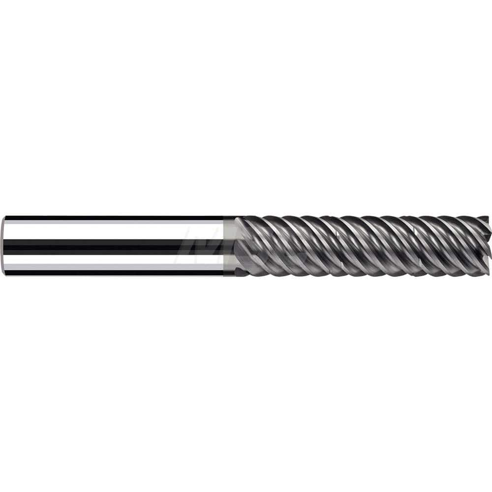 Square End Mill: 0.7874'' Dia, 2.4409'' LOC, 0.7874'' Shank Dia, 4.8031'' OAL, 3 Flutes, Solid Carbide Single End, Polychrom Finish, Spiral Flute, 55 ™ Variable Helix, RH Cut, RH Flute, Series E-Cut