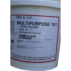 Emulsion Fluid: 5 gal Pail Water Soluble, Use on Titanium & Inconel, Blue